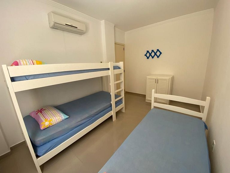 B914 - Apto 02 quartos para 7 pessoas perto do mar